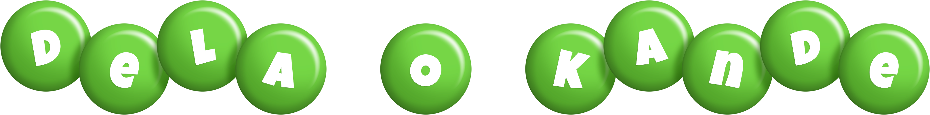 Dela O Kande candy-green logo